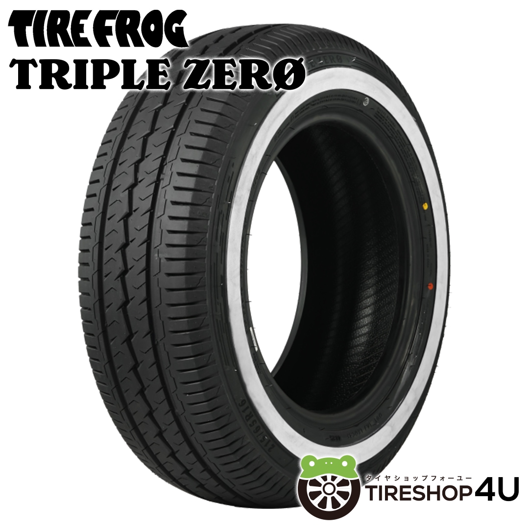 TIREFROG TRIPLE ZERO 215/65R16 109/107R WR ホワイトリボン 215/65